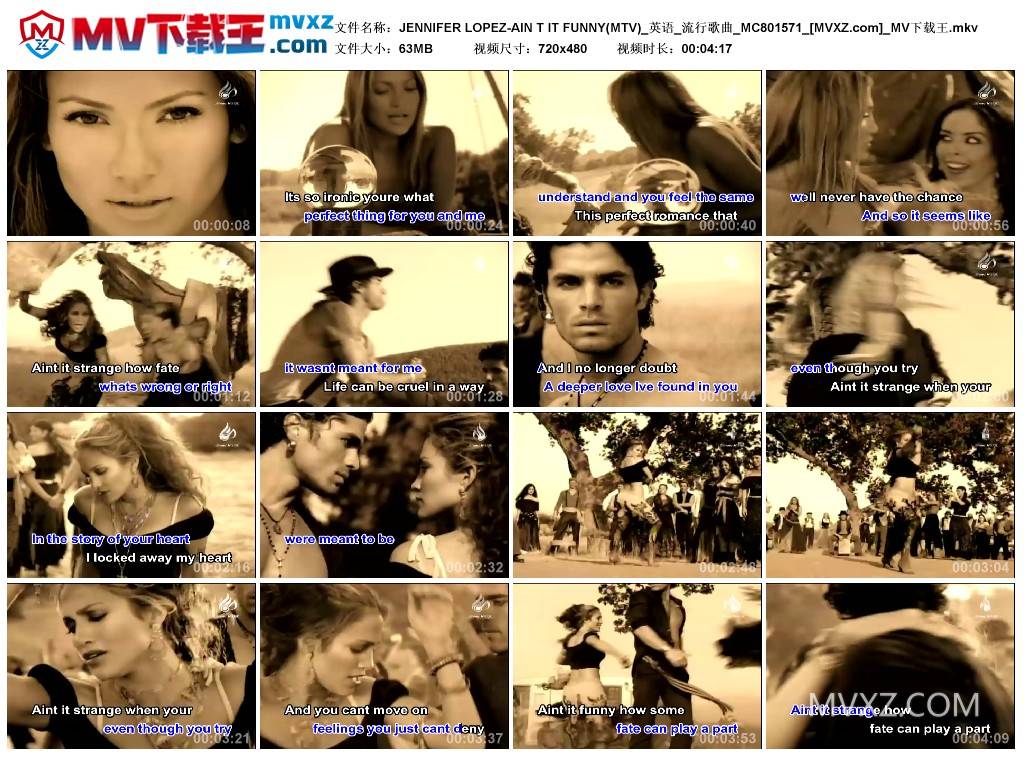 JENNIFER LOPEZ-AIN T IT FUNNY(MTV)_英语_流行歌曲_MC801571